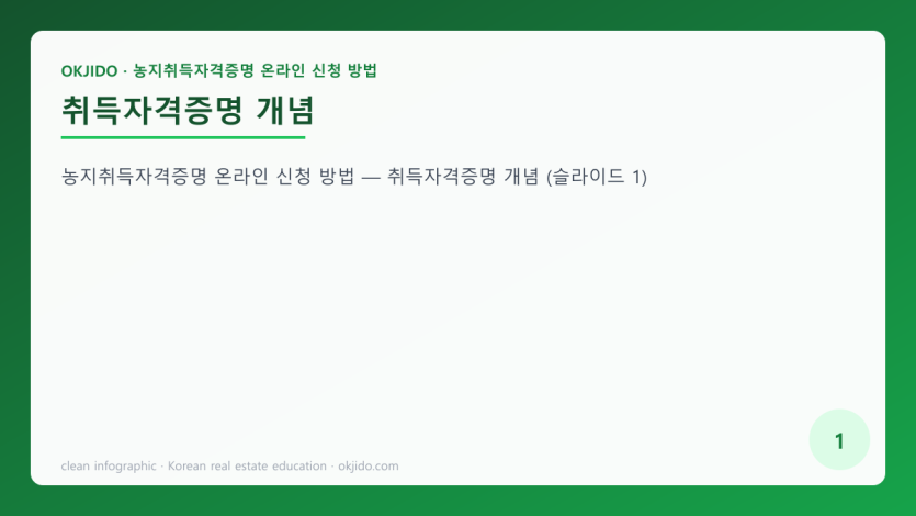 취득자격증명 개념