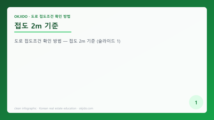 접도 2m 기준
